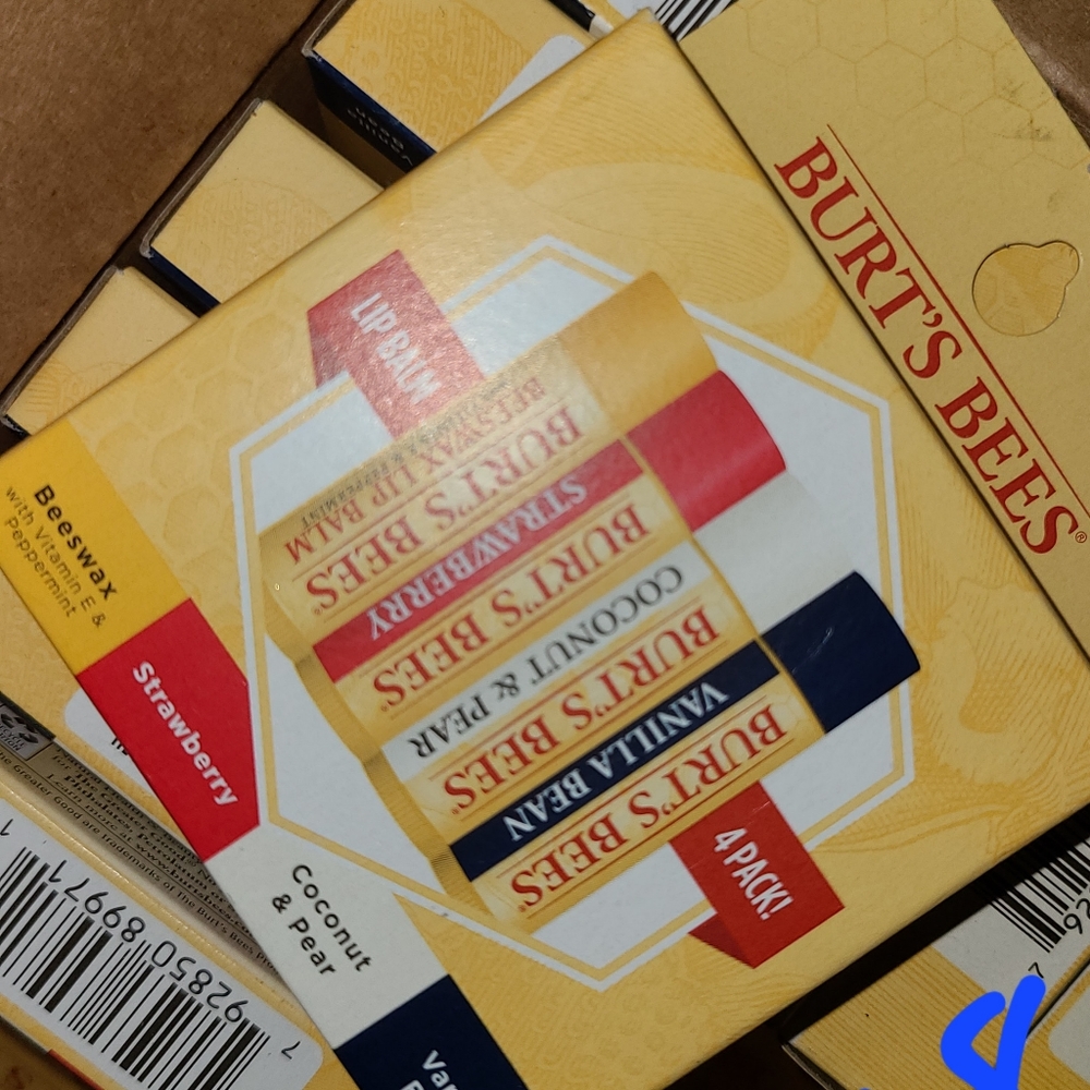Burt's Bees Lip Balm 4 Pack  Brand New